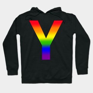 Rainbow Letter Y Hoodie